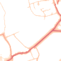Daytime road noise heatmap for KT20 7UJ