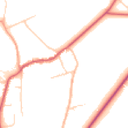 Daytime road noise heatmap for KT20 7UQ