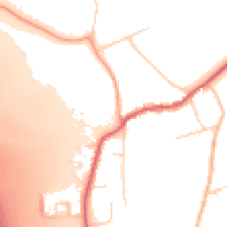 Daytime road noise heatmap for KT20 7UW