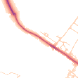 Daytime road noise heatmap for KT22 0AD