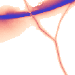 Night-time road noise heatmap for KT22 0AN