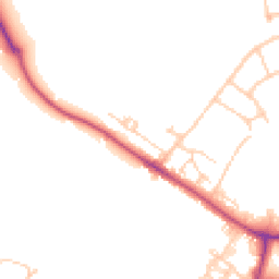 Daytime road noise heatmap for KT22 0AR