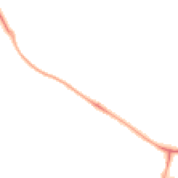 Night-time road noise heatmap for KT22 0AR