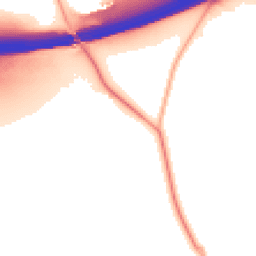 Night-time road noise heatmap for KT22 0AW