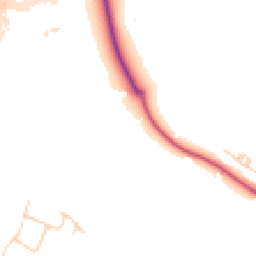 Daytime road noise heatmap for KT22 0AY