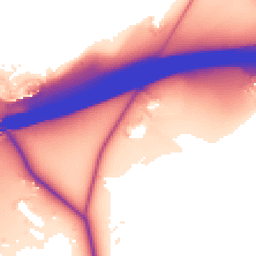 Daytime road noise heatmap for KT22 0BP