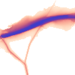 Night-time road noise heatmap for KT22 0BP