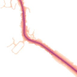 Daytime road noise heatmap for KT22 0BS