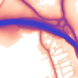 Daytime road noise heatmap for KT22 0EG