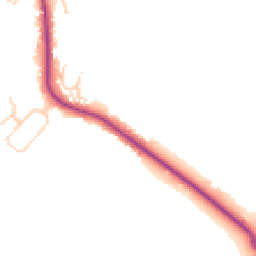 Daytime road noise heatmap for KT22 0EX