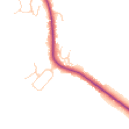 Daytime road noise heatmap for KT22 0EZ