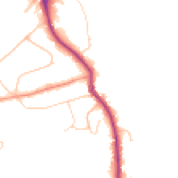 Daytime road noise heatmap for KT22 0JP