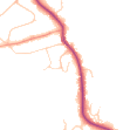 Daytime road noise heatmap for KT22 0JZ