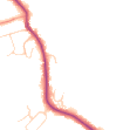 Daytime road noise heatmap for KT22 0LU