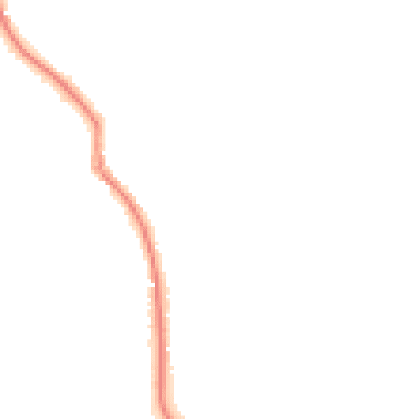 Night-time road noise heatmap for KT22 0NG