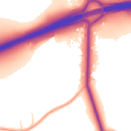 Daytime road noise heatmap for KT22 0NU
