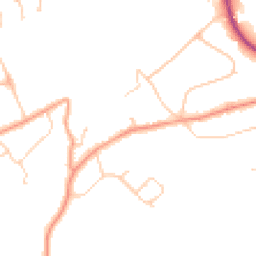 Daytime road noise heatmap for KT22 0RL