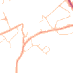 Daytime road noise heatmap for KT22 0RT
