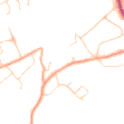 Daytime road noise heatmap for KT22 0RW