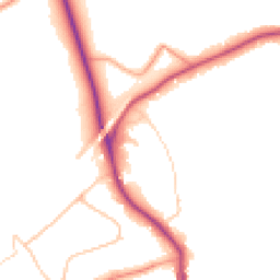 Daytime road noise heatmap for KT22 0SD