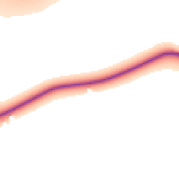 Daytime road noise heatmap for KT22 0TR