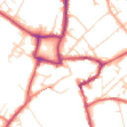 Daytime road noise heatmap for KT22 7AT