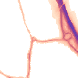 Night-time road noise heatmap for KT22 7BY