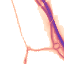 Night-time road noise heatmap for KT22 7DW