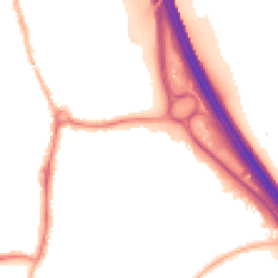 Night-time road noise heatmap for KT22 7EA