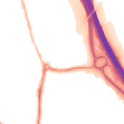 Night-time road noise heatmap for KT22 7ED