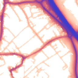 Daytime road noise heatmap for KT22 7EX