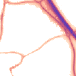 Night-time road noise heatmap for KT22 7EX
