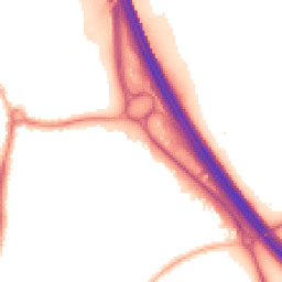 Night-time road noise heatmap for KT22 7FT
