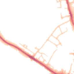 Daytime road noise heatmap for KT22 7GG