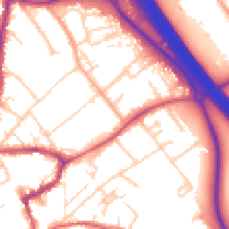 Daytime road noise heatmap for KT22 7GL