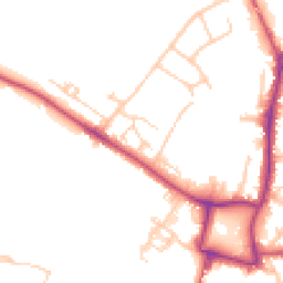 Daytime road noise heatmap for KT22 7HU