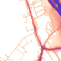 Daytime road noise heatmap for KT22 7NY