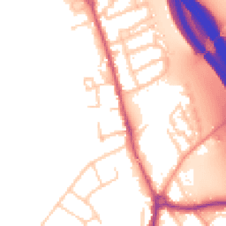 Daytime road noise heatmap for KT22 7PD