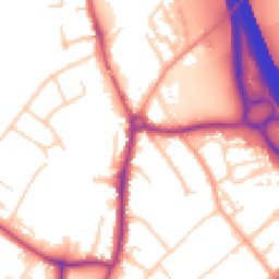 Daytime road noise heatmap for KT22 7PS