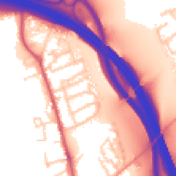 Daytime road noise heatmap for KT22 7RG