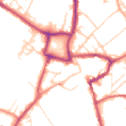 Daytime road noise heatmap for KT22 7RR