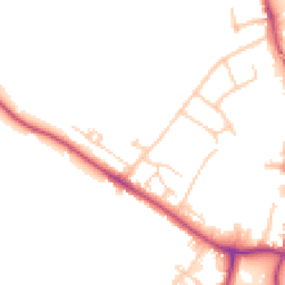 Daytime road noise heatmap for KT22 7TF