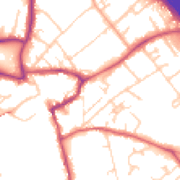 Daytime road noise heatmap for KT22 8AX