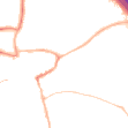Night-time road noise heatmap for KT22 8AX