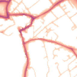 Daytime road noise heatmap for KT22 8DA