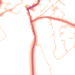 Daytime road noise heatmap for KT22 8EX