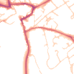 Daytime road noise heatmap for KT22 8HA