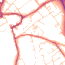 Daytime road noise heatmap for KT22 8NG