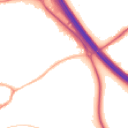 Night-time road noise heatmap for KT22 8TG