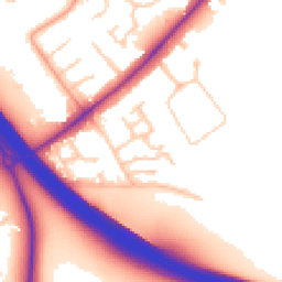 Daytime road noise heatmap for KT22 8TT